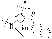 Methanone,  [4,5-bis[(1,1-dimethylethyl)amino]-2-(trifluoromethyl)-3-furanyl]-2-naphthalenyl- Structure