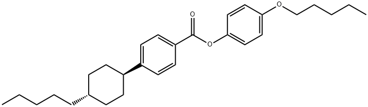 4-Pentyloxyphenyl-4'-Trans-PentylcyclohexylBenzo 구조식 이미지