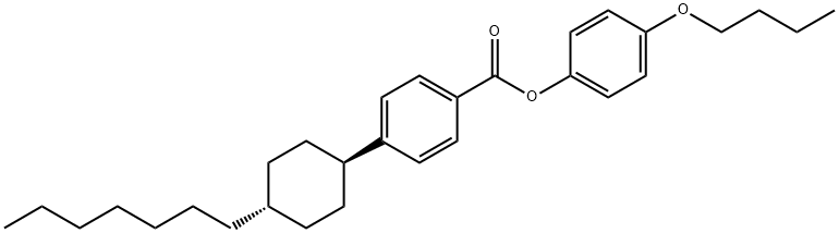 4-(n-Butoxy)phenyl-4'-trans-heptylcyclohexylbenzoate Structure