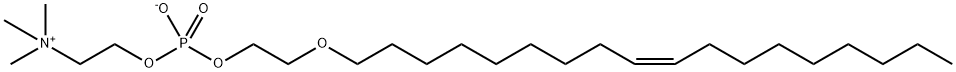 OLEYLOXYETHYL PHOSPHORYLCHOLINE Structure