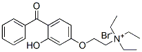 [2-(4-benzoyl-3-hydroxyphenoxy)ethyl]triethylammonium bromide Structure