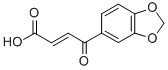 2-Butenoic acid, 4-(1,3-benzodioxol-5-yl)-4-oxo-, (E)- Structure