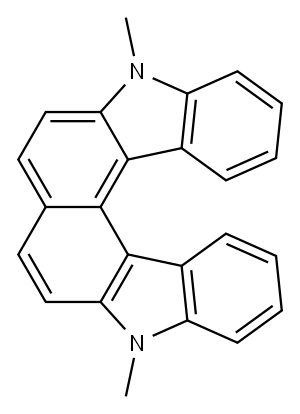 5,10-Dimethylcarbazolo[3,4-c]carbazole 구조식 이미지