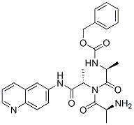 6-(N-Carbobenzoxy-alanyl-alanyl-alanylamido)quinoline 구조식 이미지
