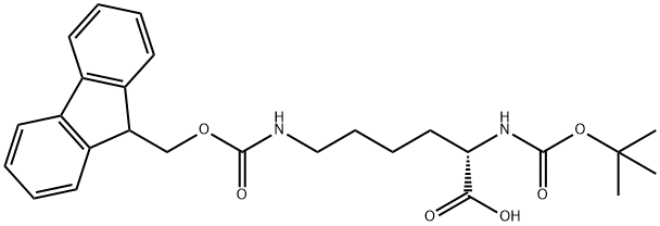 N-Boc-N'-Fmoc-L-Lysine 구조식 이미지