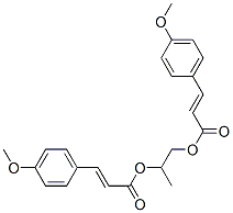 1-methyl-1,2-ethanediyl bis(p-methoxycinnamate)  구조식 이미지