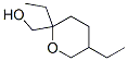 2,5-diethyltetrahydro-2H-pyran-2-methanol Structure