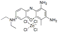 1,3-diamino-7-(diethylammonio)-4-methylphenoxazin-5-ium tetrachlorozincate(2-) Structure