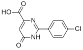 2-(4-CHLORO-PHENYL)-6-OXO-1,6-DIHYDRO-PYRIMIDINE-4-CARBOXYLIC ACID Structure