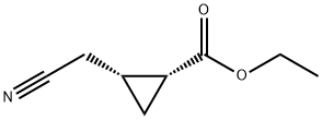 시클로프로판카르복실산,2-(시아노메틸)-,에틸에스테르,cis-(9CI) 구조식 이미지