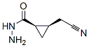 Cyclopropanecarboxylic acid, 2-(cyanomethyl)-, hydrazide, cis- (9CI) Structure