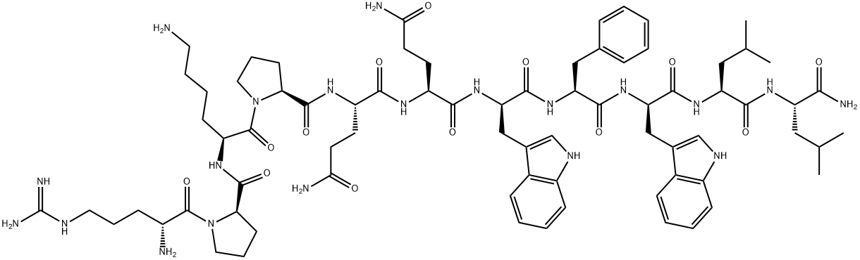 (D-ARG1,D-PRO2,D-TRP7,9,LEU11)-SUBSTANCE P Structure