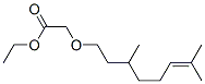 ethyl [(3,7-dimethyl-6-octenyl)oxy]acetate  Structure