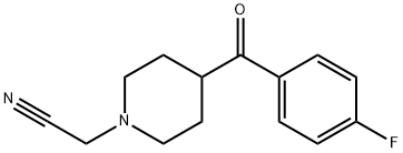 4-(4-fluorobenzoyl)piperidine-1-acetonitrile Structure