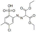 diethyl [(5-chloro-4-methyl-2-sulphophenyl)azo]malonate Structure