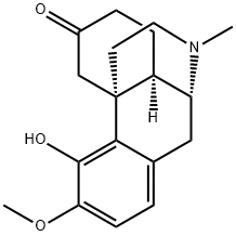 HYDROCODONE BITARTRATE RELATED COMPOUND A CII  (70 MG)  (MORPHINAN-6-ONE,  4-HYDROXY-3-METHOXY-17-METHYL) Structure