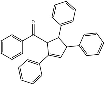 5-Benzoyl-1,3,4-triphenyl-1-cyclopentene Structure