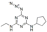 6-아지도-N-시클로펜틸-N'-에틸-1,3,5-트리아진-2,4-디아민 구조식 이미지
