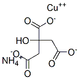 ammonium copper(2+) 2-hydroxypropane-1,2,3-tricarboxylate  Structure