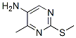 5-피리미딘아민,4-메틸-2-(메틸티오)- 구조식 이미지