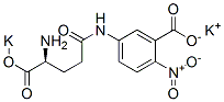 dipotassium (S)-5-[(4-amino-4-carboxylato-1-oxobutyl)amino]-2-nitrobenzoate Structure