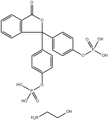 2-HYDROXYETHYLAMINE PHENOLPHTHALEIN DIPHOSPHATE Structure