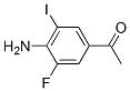 1-(4-amino-3-fluoro-5-iodophenyl)ethan-1-one 구조식 이미지