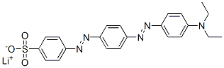 lithium p-[[p-[[p-(diethylamino)phenyl]azo]phenyl]azo]benzenesulphonate 구조식 이미지