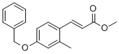 2-Propenoic acid, 3-[2-methyl-4-(phenylmethoxy)phenyl]-, methyl ester 구조식 이미지