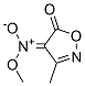 5(4H)-Isoxazolone,3-methyl-4-(methyl-aci-nitro)-,(E)-(9CI) 구조식 이미지