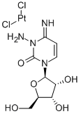 3-Aminocytidinedichloroplatinum(II) Structure