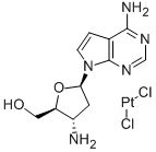 3-Aminotubercidindichloroplatinum(II) Structure
