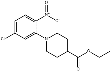 ethyl 1-(5-chloro-2-nitrophenyl)-4-piperidinecarboxylate Structure