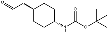 cis-4-(Boc-aMino)cyclohexaneacetaldehyde, 97% Structure