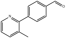 4-(3-Methylpyridin-2-yl)benzaldehyde Structure