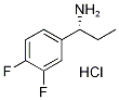 (R)-1-(3,4-Difluorophenyl)propan-1-aMine hydrochloride 구조식 이미지