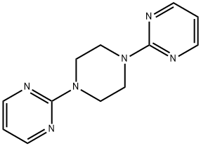 2,2'-(1,4-피페라진디일)비스-피리미딘 구조식 이미지