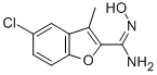 2-Benzofurancarboximidamide, 5-chloro-N-hydroxy-3-methyl- 구조식 이미지