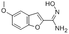 2-Benzofurancarboximidamide, N-hydroxy-5-methoxy- 구조식 이미지