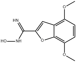 2-Benzofurancarboximidamide, 4,7-dimethoxy-N-hydroxy- 구조식 이미지