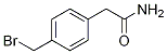 2-(4-broMoMethyl-phenyl)-acetaMide Structure