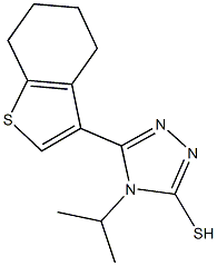 4-ISOPROPYL-5-(4,5,6,7-TETRAHYDRO-1-BENZOTHIEN-3-YL)-4H-1,2,4-TRIAZOLE-3-THIOL Structure