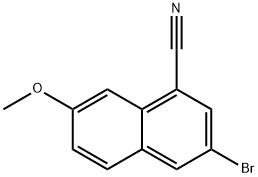 3-BROMO-7-METHOXY-1-NAPHTHONITRILE Structure