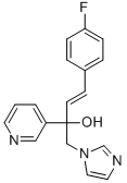 (E)-4-(4-FLUORO-PHENYL)-1-IMIDAZOL-1-YL-2-PYRIDIN-3-YL-BUT-3-EN-2-OL Structure