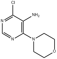 4-CHLORO-6-MORPHOLIN-4-YL-PYRIMIDIN-5-YLAMINE 구조식 이미지