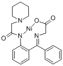 N-[ALPHA-[2-(PIPERIDINOACETAMIDO)PHENYL]BENZYLIDENE]GLYCINATO]NICKEL Structure