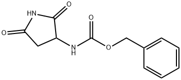 Carbamic acid, (2,5-dioxo-3-pyrrolidinyl)-, phenylmethyl ester (9CI) Structure