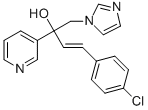 (3E)-4-(4-CHLOROPHENYL)-1-(1H-IMIDAZOL-1-YL)-2-PYRIDIN-3-YLBUT-3-EN-2-OL 구조식 이미지