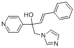 (3E)-1-(1H-IMIDAZOL-1-YL)-4-PHENYL-2-PYRIDIN-4-YLBUT-3-EN-2-OL Structure