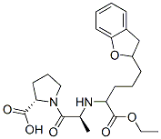 (2S)-1-[(2S)-2-[[4-(2,3-dihydrobenzofuran-2-yl)-1-ethoxycarbonyl-butyl ]amino]propanoyl]pyrrolidine-2-carboxylic acid Structure